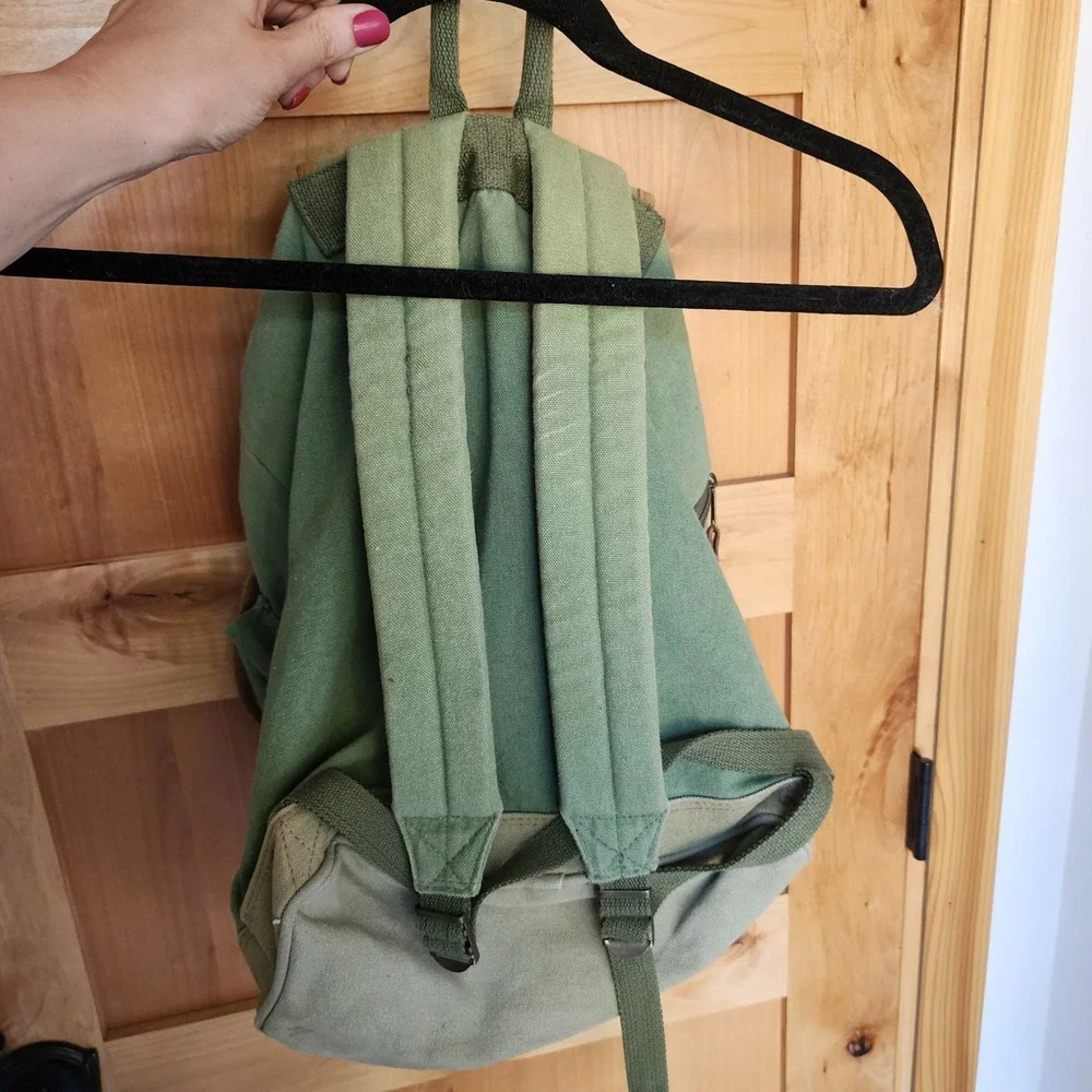 OGIO Green Canvas Backpack Rucksack Vintage Style Utility Gorpcore Hipster